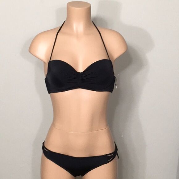 Shade & Shore black underwire bikini set. NWOT - Picture 3 of 8